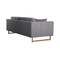 Armen Living Lenox Gray Velvet Modern Sofa with Brass Legs LCLN3GRY - alternate 2